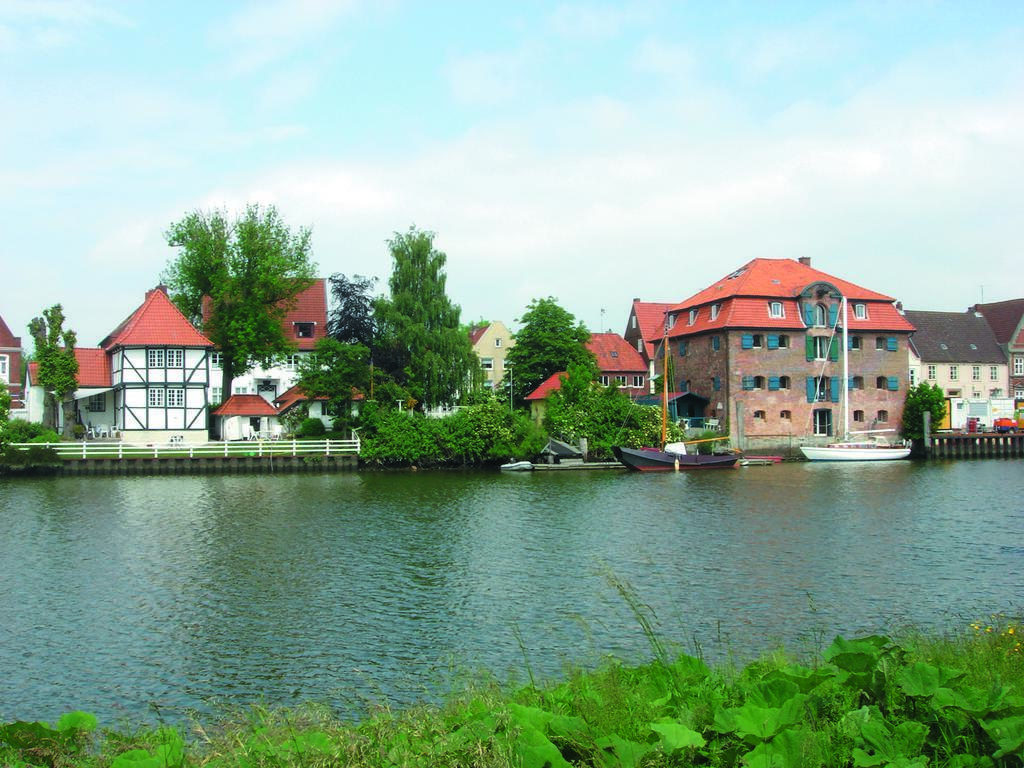 Pension Am Museum Glückstadt Buitenkant foto